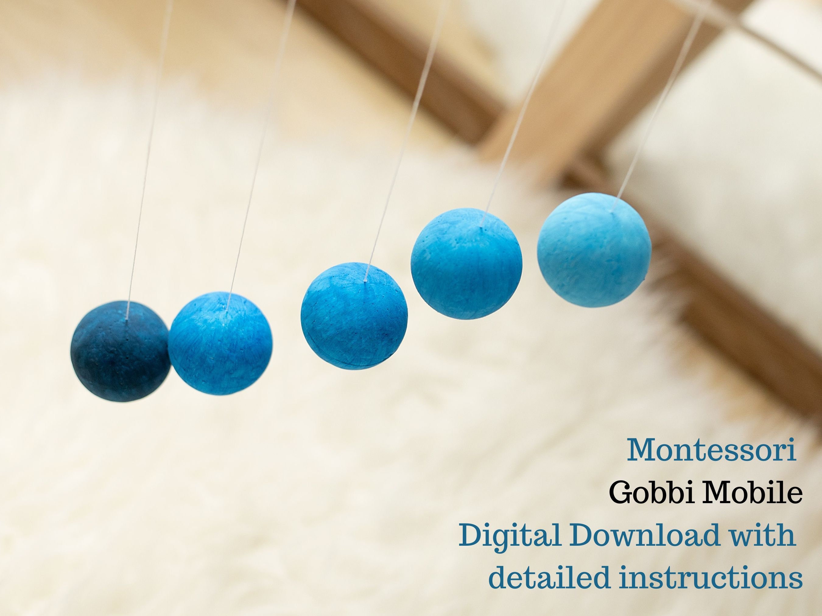Móvil bebé Gobbi DIY - Azul