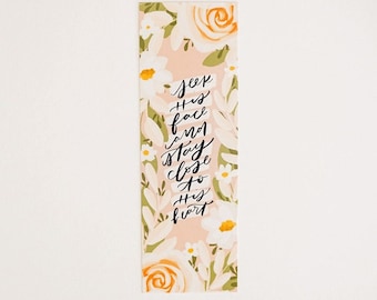 Seek His Face Bookmark | Christian Bookmark | Bible verse christian bookmark | Reading Gift | Quote Book mark | Bible Verse book mark