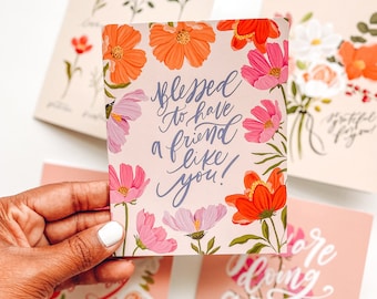Blessed To Have A Friend Like You Christian Greeting Card
