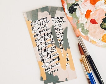 John 15:4 Bookmark | Christian Bookmark | Bible verse christian bookmark | Reading Gift | Quote Book mark | Bible Verse book mark