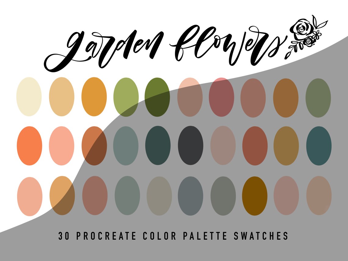 30 Procreate Color Swatches Procreate Color Palette | Etsy