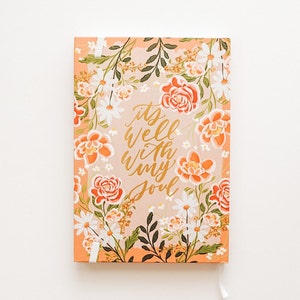Floral Notebook, Bloom With Grace, Prayer Journal, Bible Study Journal, Christian Journal, Notes image 2