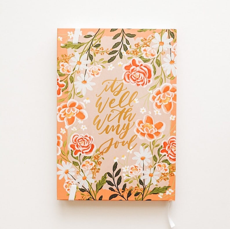Floral Notebook, Bloom With Grace, Prayer Journal, Bible Study Journal, Christian Journal, Notes image 2