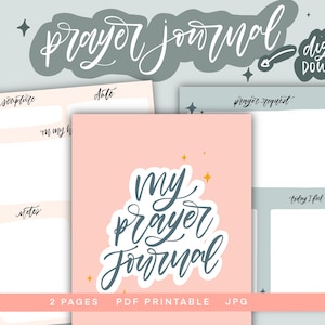 Prayer Journal/Digital Download/Christian Devotional