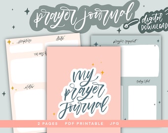 Prayer Journal/Digital Download/Christian Devotional