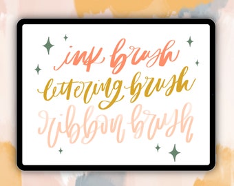 Bundle Procreate Lettering Brush, Digital Brush, Hand Lettering Brush, Procreate Lettering, Procreate Brush