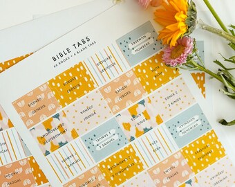 Bible Tabs, Christian Bible Tab, Bible Journaling, Laminated Bible Tabs, Tabs for the Bible, Books of the Bible