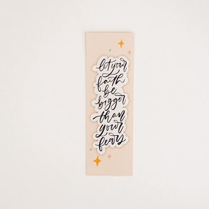 Faith Bookmark | Christian Bookmark | Bible verse christian bookmark | Reading Gift | Quote Book mark | Bible Verse book mark