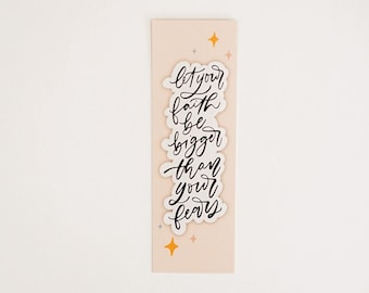 Faith Bookmark | Christian Bookmark | Bible verse christian bookmark | Reading Gift | Quote Book mark | Bible Verse book mark