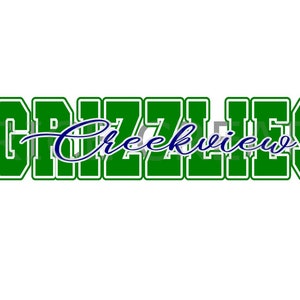 Creekview Grizzlies PNG SVG JPG