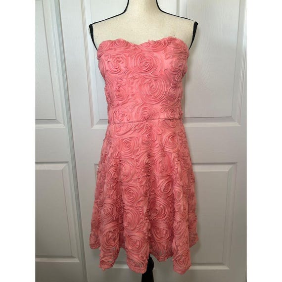 delia's party dresses DELIAS Juniors Champagne Metallic Gold Strapless Dress Party Prom Lined Size 0