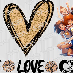 Peace, Love, Cheer Custom Transfer Ready To Press Full Color Digital Heat Transfers Logo