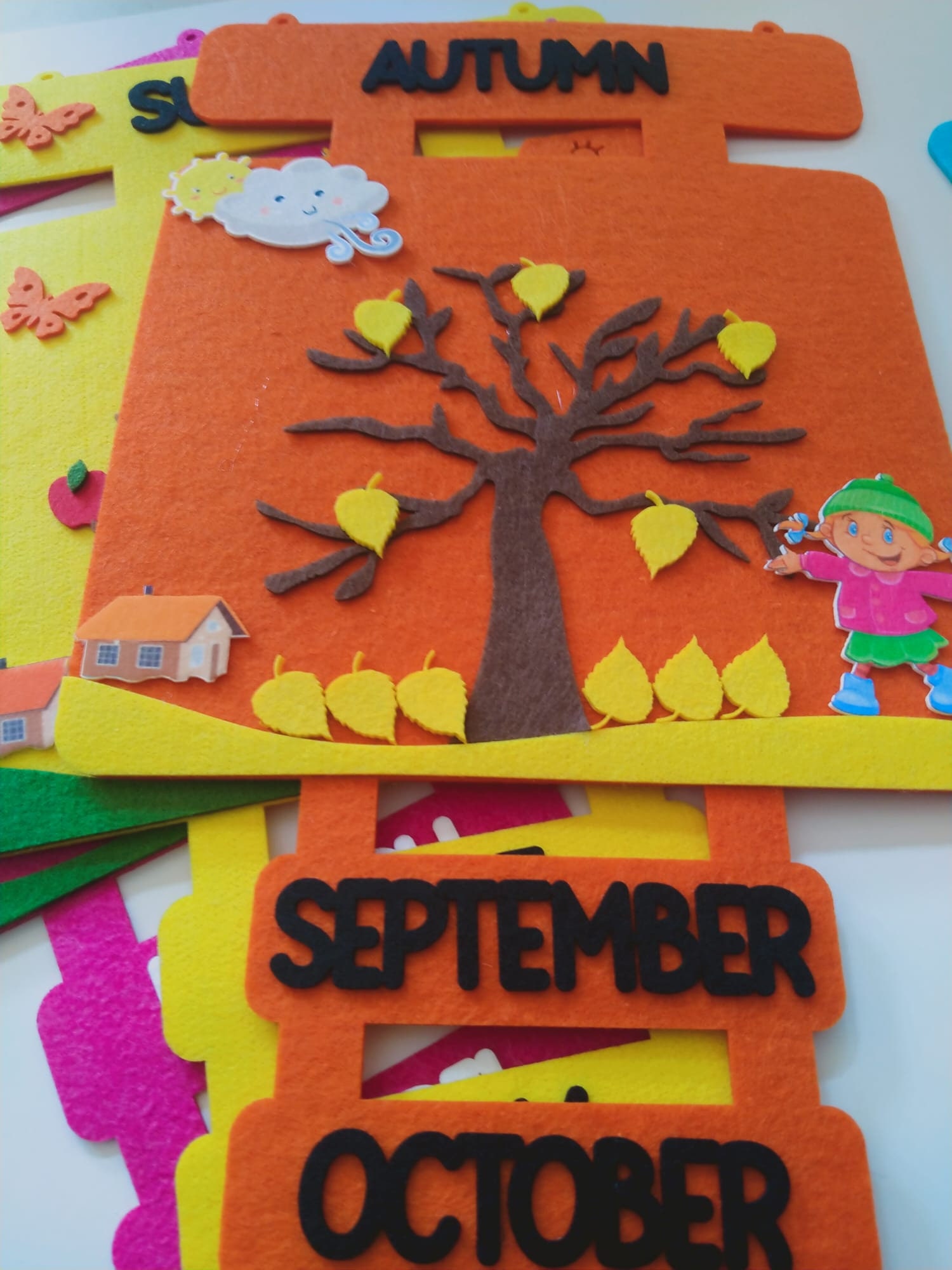 Four Seasons Wall Decoration Preschool Early Education Set Etsy