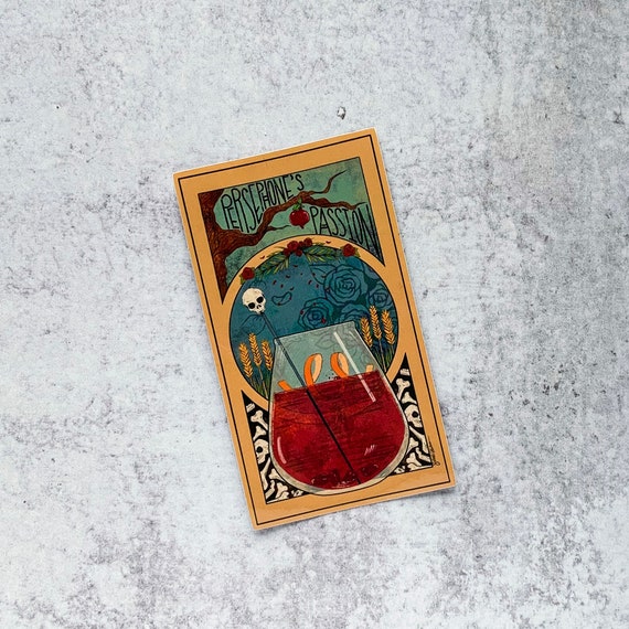 Greek Gods Drink Sticker Persephone Goddess of Spring Etsy UK