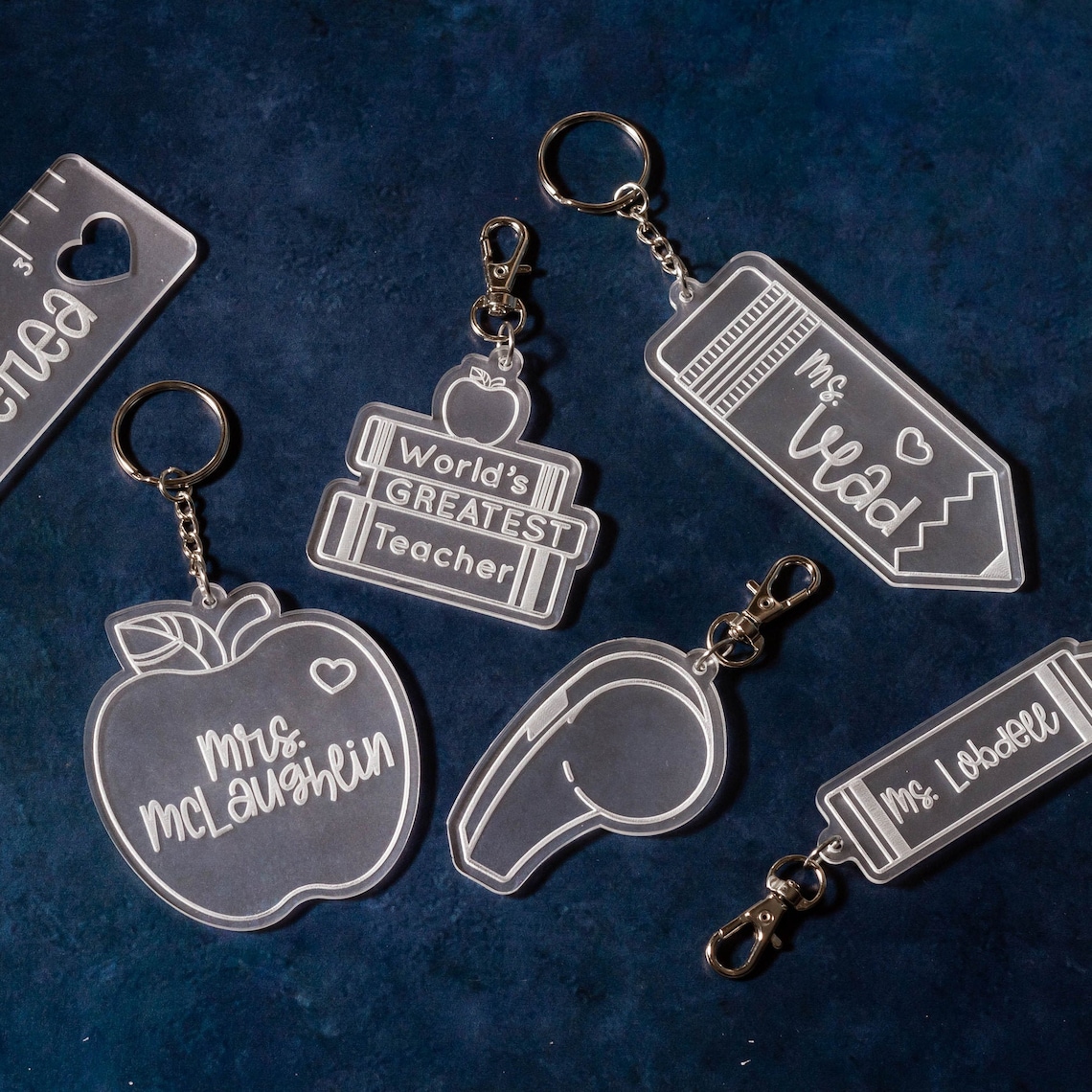 Download Teacher Themed Keychain Templates Commercial License | Etsy