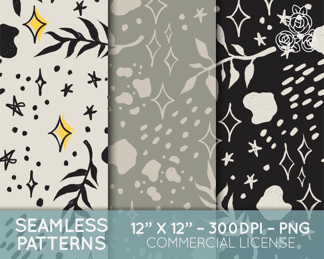 Boho Chic Digital Paper Pack + Swatches | Seamless Patterns ...