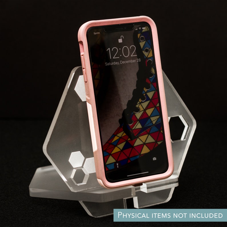Phone Stand Pattern Honeycomb Phone Stand Pattern | Beginner | Glowforge Cut File | Laser ...
