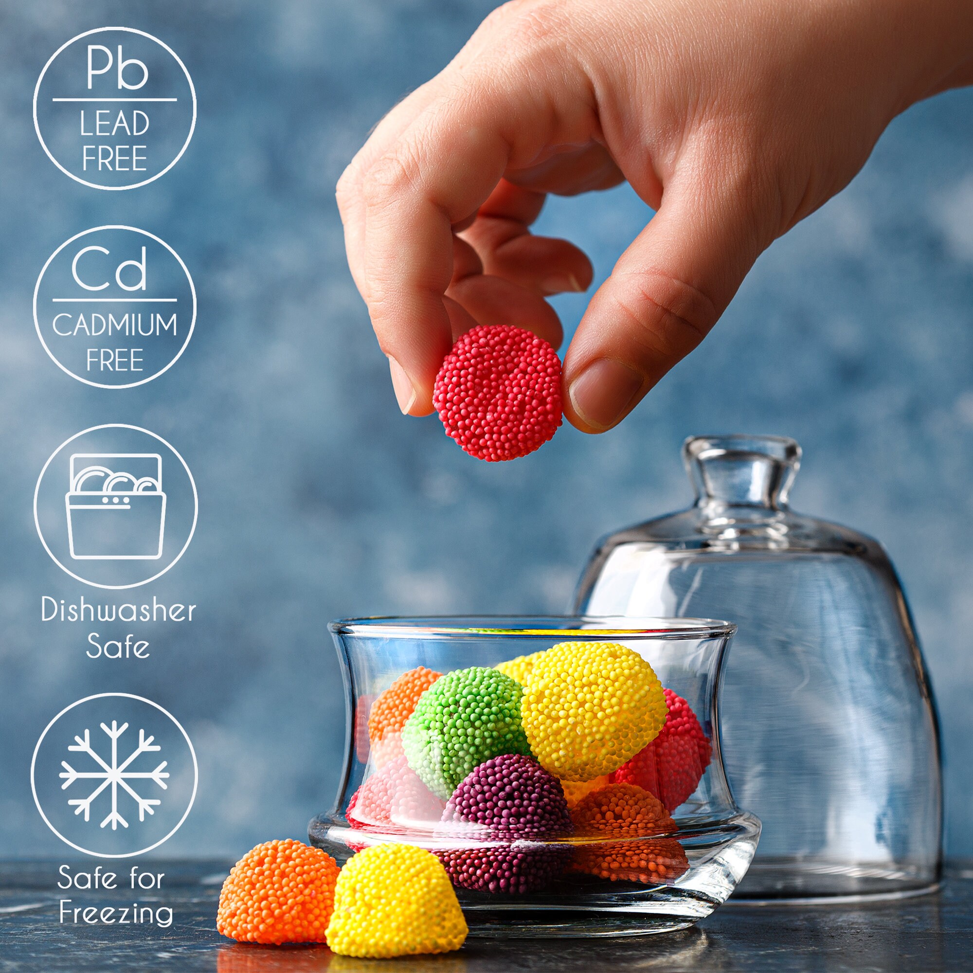 Set of 2 Glass Dessert Cups With Lid Food Containers With Etsy Ireland