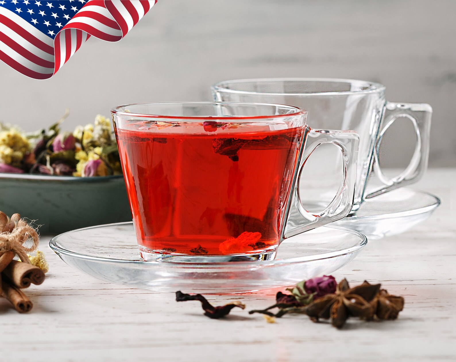 Tea and Coffee Cups and Saucers Clear Glass Coffee Mugs Etsy