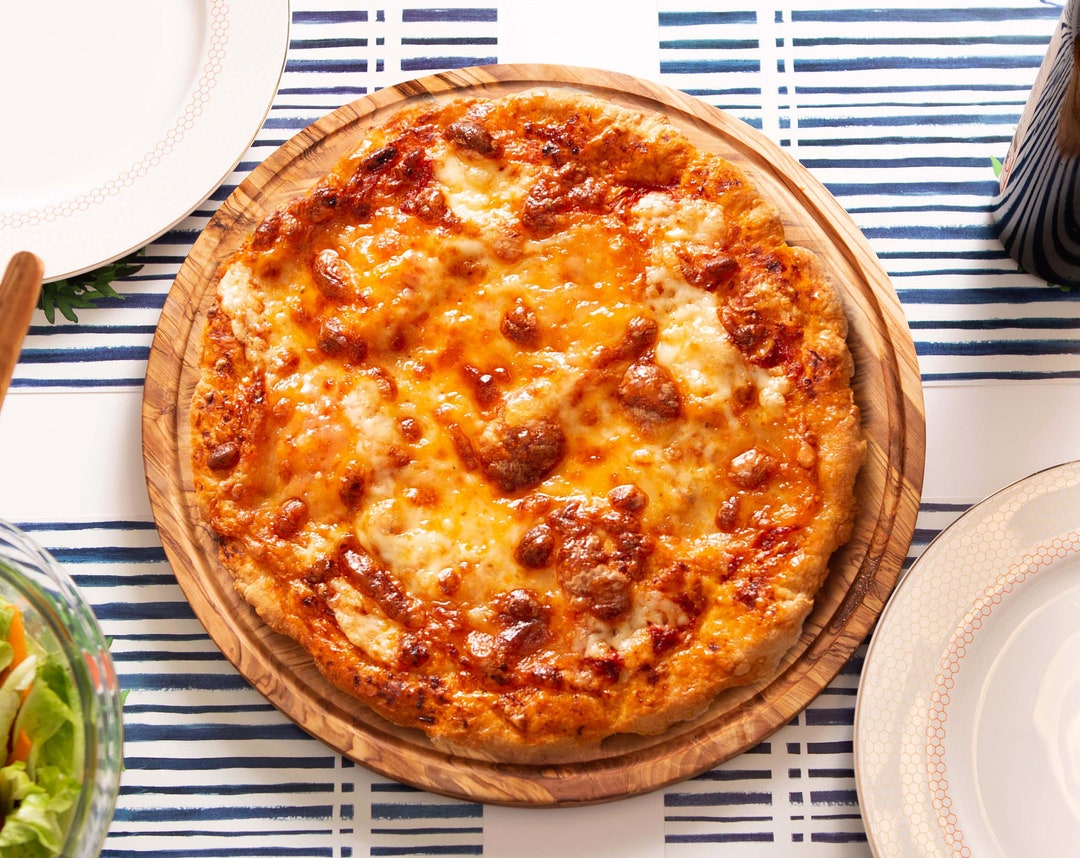 Handmade Olive Wood Pizza Serving Plate Etsy