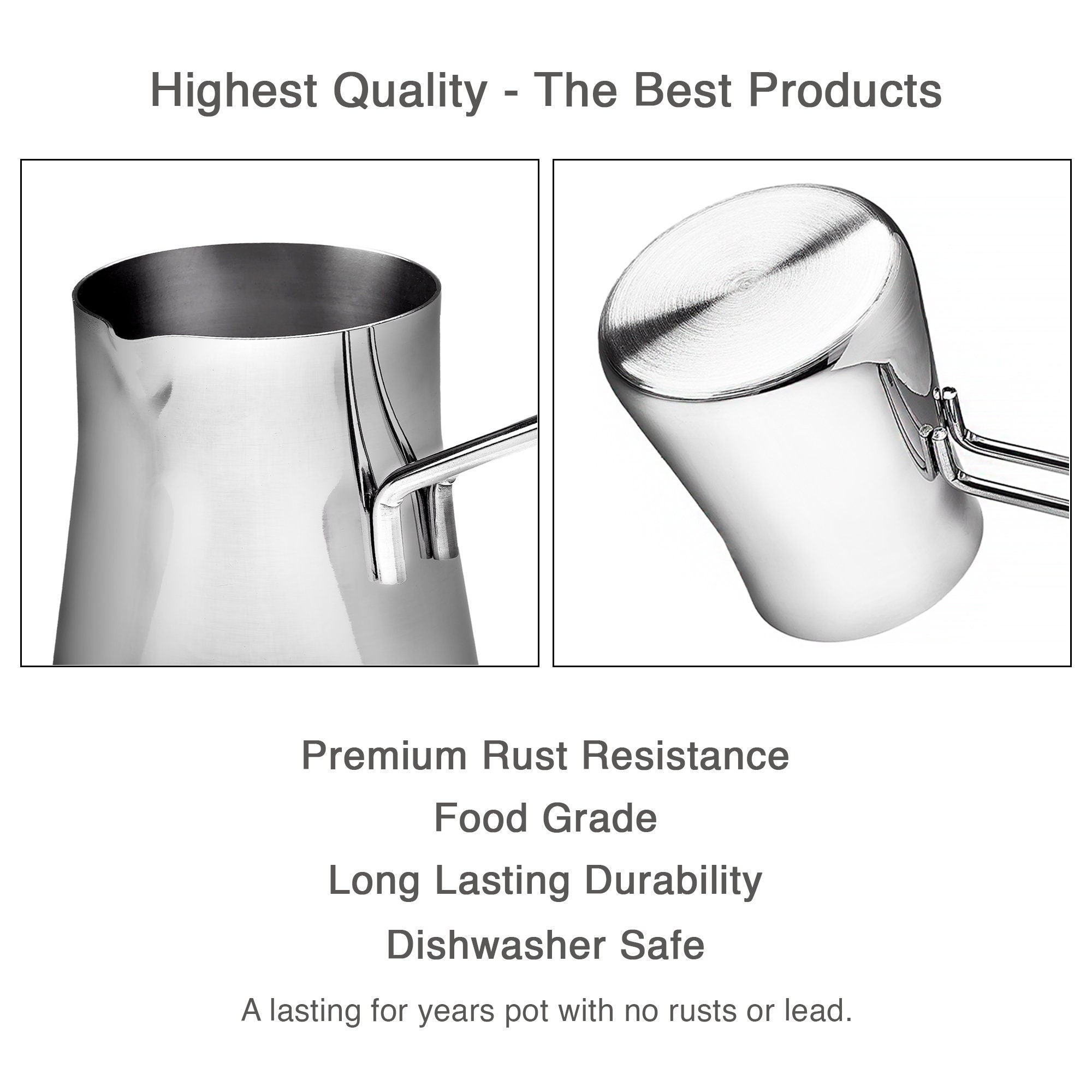 Stainless Steel Coffee Milk Warmer Pot Stainless Steel Saudi