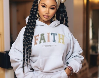 Faith Sweatshirt: Christian Hoodie, Cozy Unisex Fit