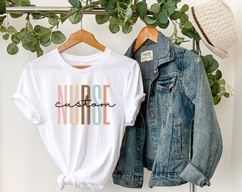 Personalized Nurse Name Shirt: Custom RN Gift