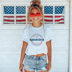 July 4th T shirt America Peace shirt Flag fourth of July Celebrate 1776 Bella Independence Day Tshirt