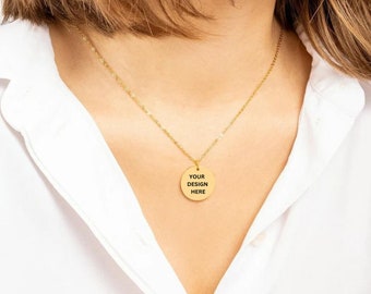 custom design pendant necklace | personalized own design jewelry | custom gift for her| anniversary idea gifts