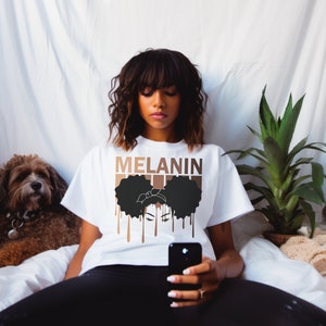 Oversized Melanin Girl T shirt | Melanin Queen Shirt | Melanin Shirt | Mixed Girl Shirt | Curly Girl | Afro Latina Black Girl Magic