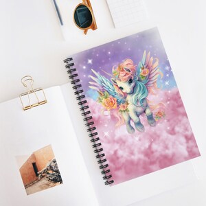 Diario de unicornio / Diario para niñas / Diario de unicornio / Regalo de unicornio para niñas / Regalos para niñas con unicornios / Regalo de cumpleaños para niñas