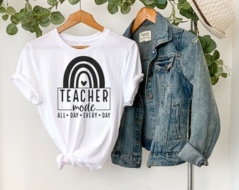 Teacher Mode Shirt: Soft Cotton Teacher Appreciation Gift