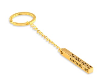Custom Bible Verse Keychain | Personalized Keychain| Bible Verse Keychain Custom Text | Christian keychain | communion Gifts| bible quote