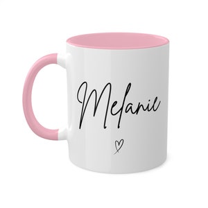 Personalized Name Mug: Custom Ceramic Coffee Mug, 11oz