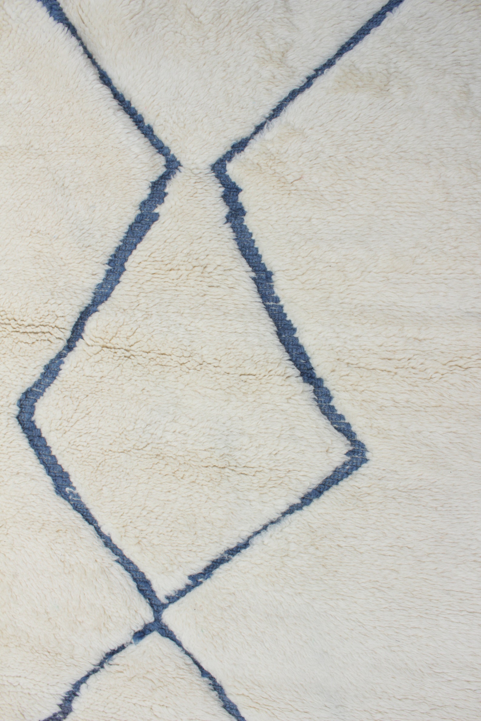 10' X 13' Moroccan Rug White & Blue Moroccan Beni Etsy UK