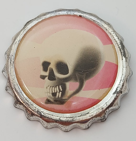 PUNK - corpse head, punk pin, punk badge Bottle Ca