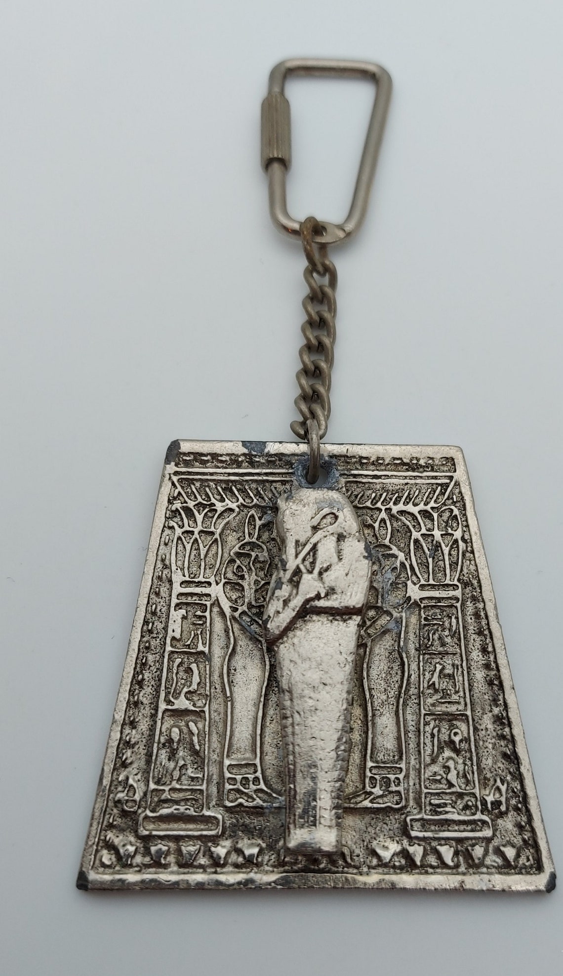 Egypt Pyramid Pharaoh Statue Keychains Keyring Key Etsy