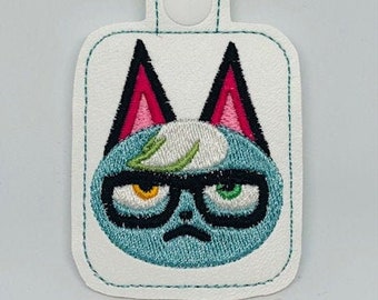 Fossil or Bell Bag Animal Crossing ACNH Snap Tab Keychain Leaf