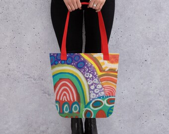 Kunstlehrer Make-up-Tasche – „Art Is My Superpower“, Canvas Mit Reißverschluss, 22,9 X 17 X 5 Cm, Wasserdicht & Beidseitig Bedruckt