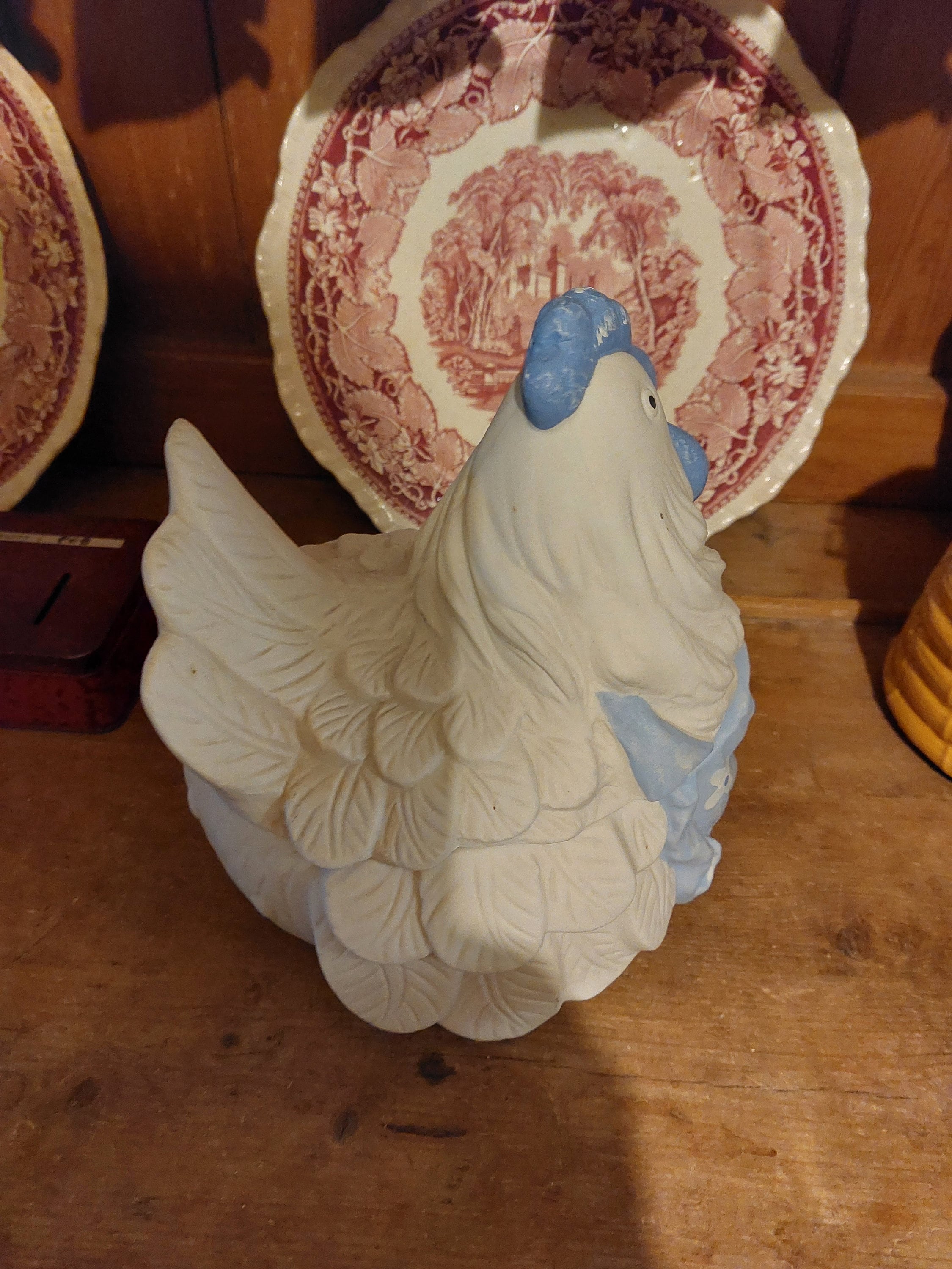 Vintage Pottery Hen Chicken Egg Holder Retro Kitchen Worktop Etsy