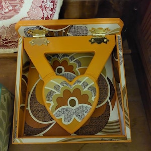 Vintage Stil Retro Serviettenspender Serviettenspender Little Greene Company Marigold Handarbeit Holz Geschenk Vintage Stil Küche