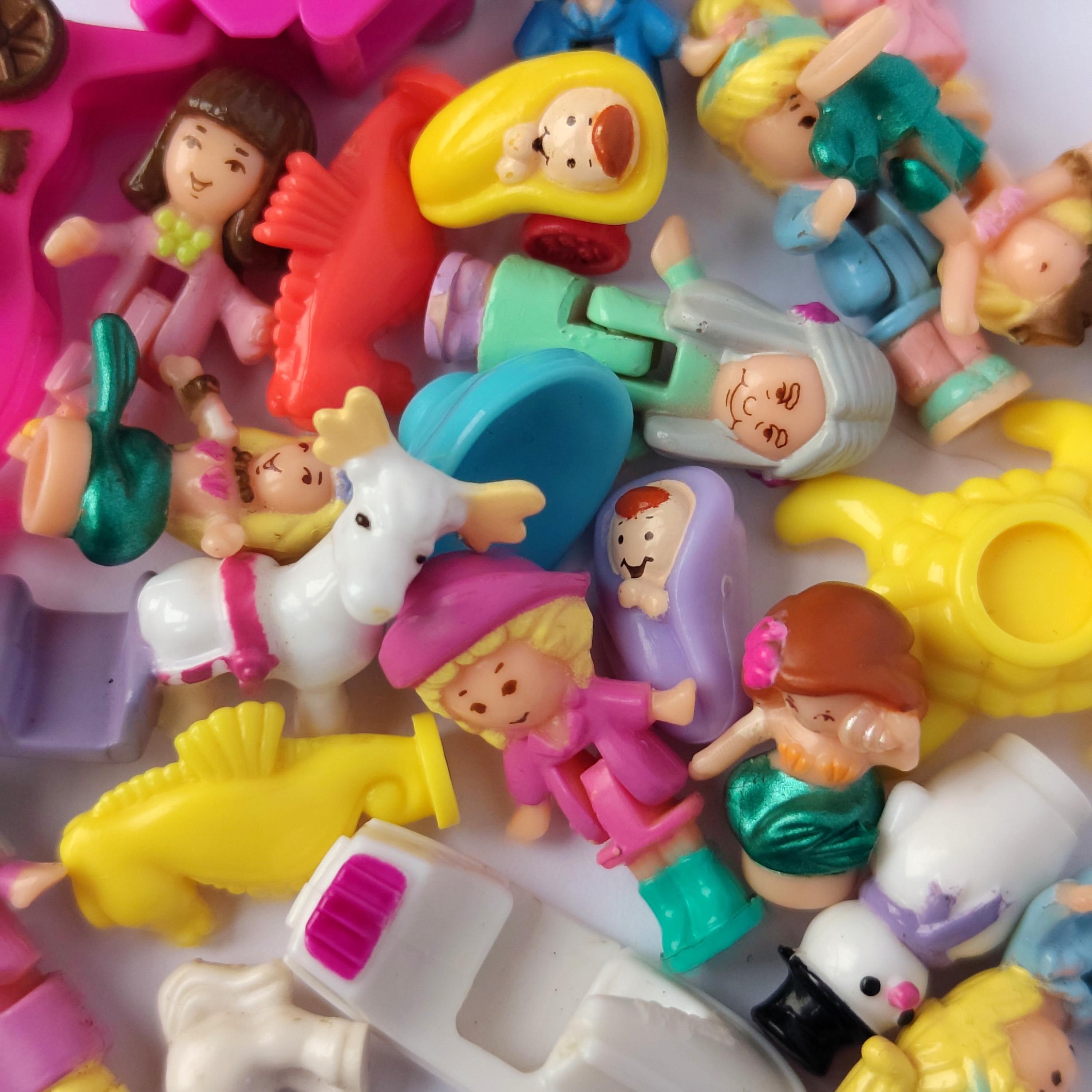 Lot De 10 Personnages Polly Pocket - Bluebird Toys - Vintage