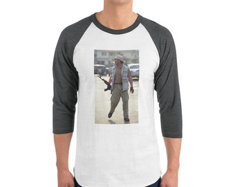 Camiseta de béisbol AK-47 de los coreanos en la azotea / Camiseta de la Segunda Enmienda