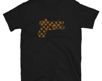 Camiseta Bitcoin Gun / Camiseta HODL Crypto Trader