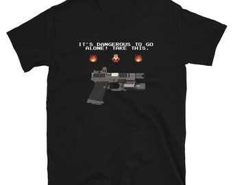 Camiseta Retro Gamer Gun / Regalo de videojuego clásico