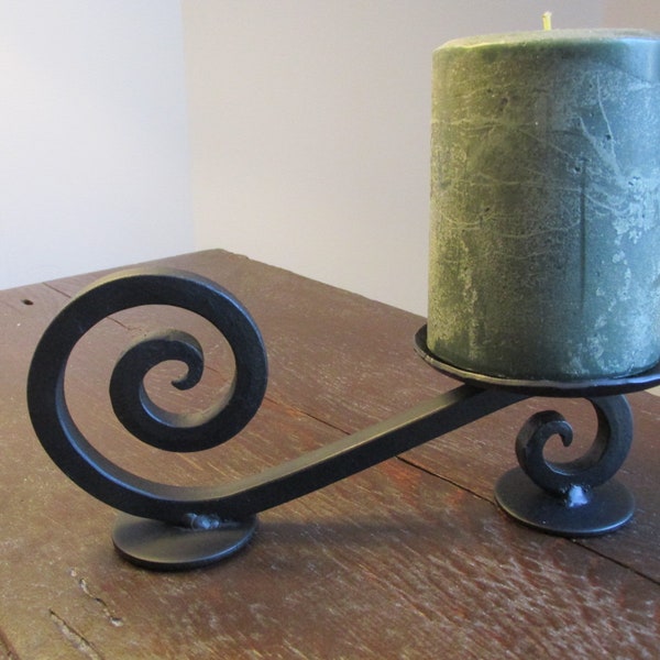 Wrought Iron Candle Holder, Hand forged, Decor