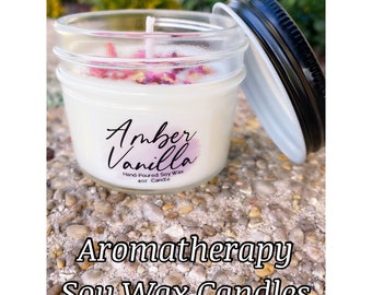 Soy Wax Candles, Aromatherapy Soy Wax Candles, 4oz Candles, Natural Soy Wax, Clean Burning Candle, Essential Oils, Aromatherapy Scents