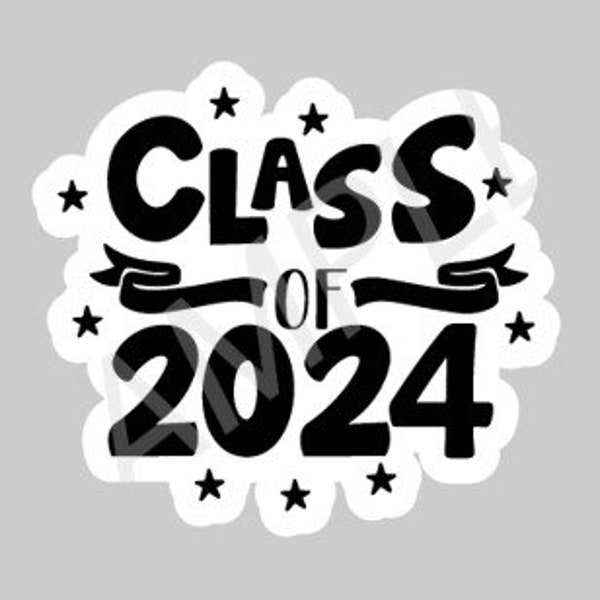 Class of 2024 *CUSTOM* water bottle, laptop sticker decal