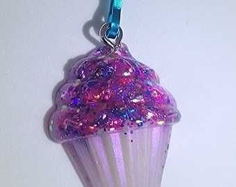 Cupcake zipper pull, key chain, tree ornaments