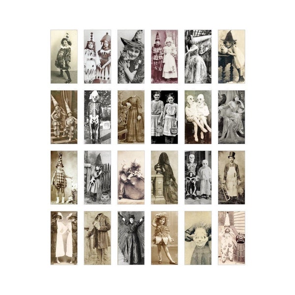 Vintage Victorian HALLOWEEN - Digital Collage Sheet - Instant PDF | JPEG Download - Scrapbooking - Crafting - 300ppi